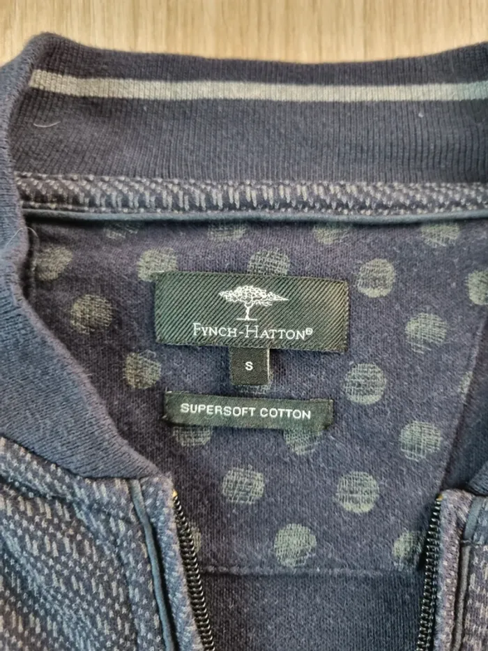 Veste zippé Fynch-Hatton bleue Homme Taille S - photo numéro 2