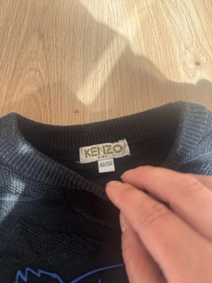 Pull Kenzo en laine 4ans authentique - photo numéro 2