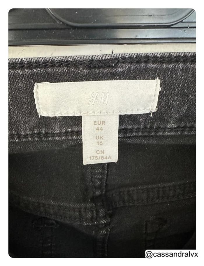 Jean gris anthracite / noir - H&M - photo numéro 4