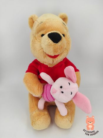 Peluche Winnie l'Ourson et Porcinet Joy Toy Disney