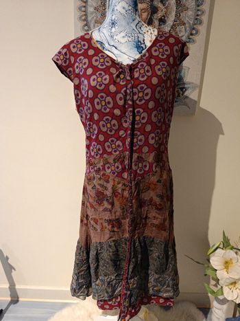 Robe longue d été t 40 multi colors