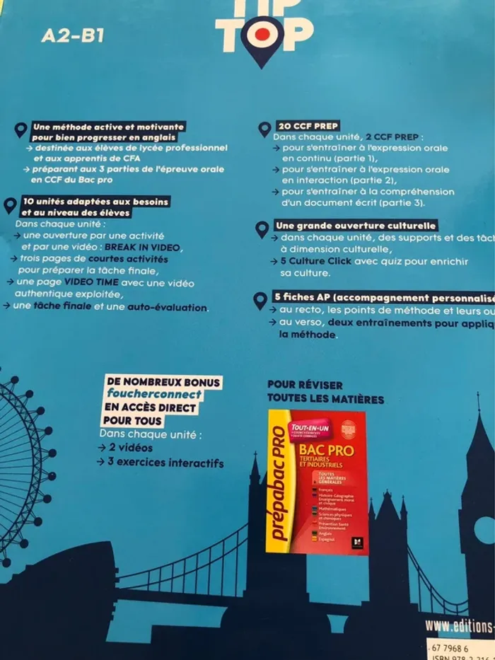Cahier livre new tip top english bac pro 2 - photo numéro 5