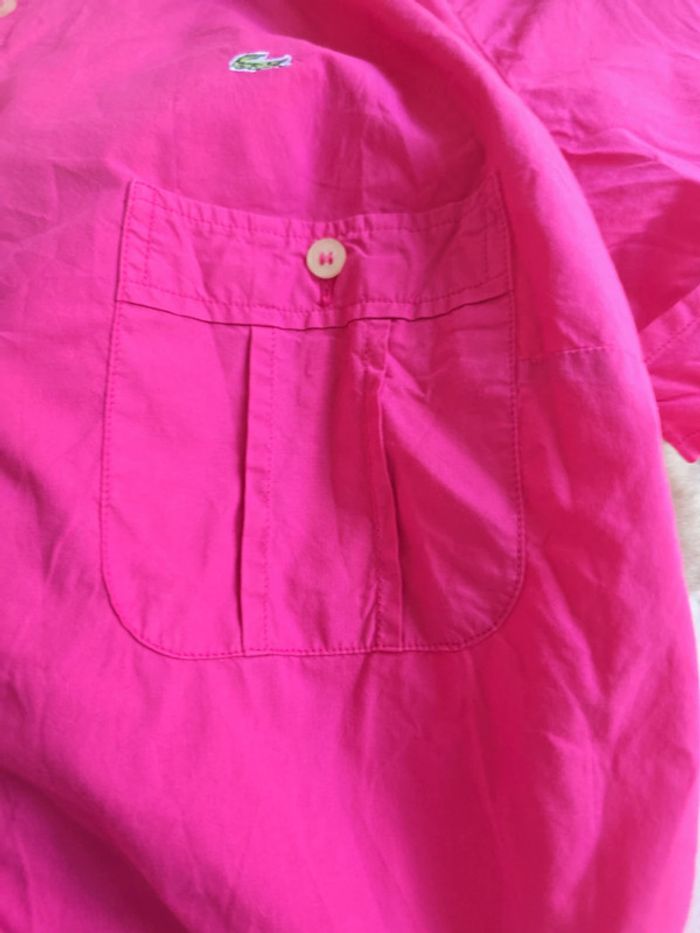 Chemisette Lacoste rose femme Taille 38 - photo numéro 12