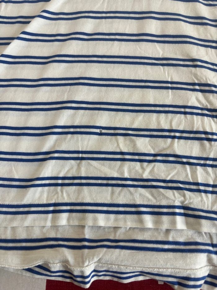 Polo Ralph Lauren taille S à rayures blanche et bleu - photo numéro 5
