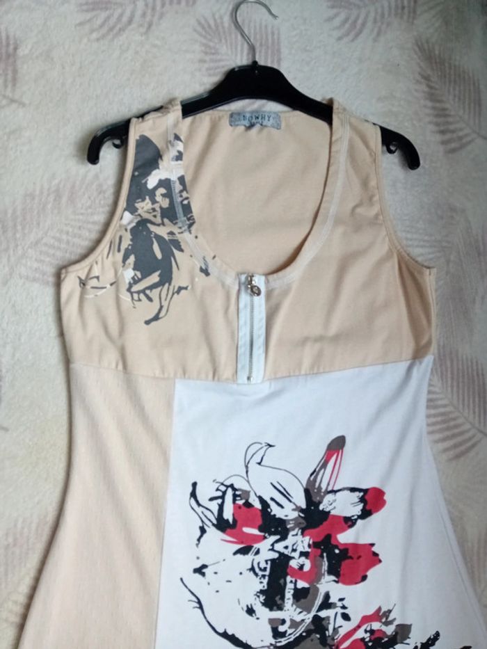 Robe Été 38/M Beige et Blanche - photo numéro 2