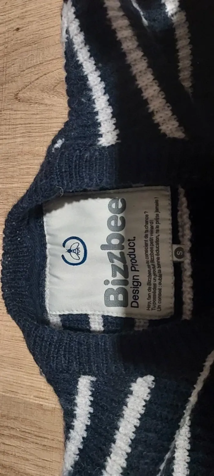 Pull en laine T.S - Bizzbee - photo numéro 3
