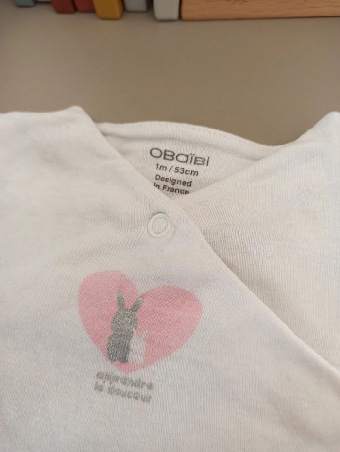 Body blanc 1 mois OBAIBI - photo numéro 3
