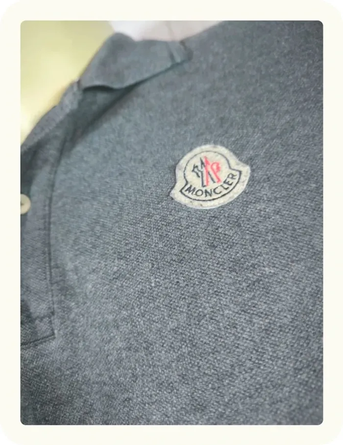 Polo manches longues homme Moncler Taille M 38 - photo numéro 3