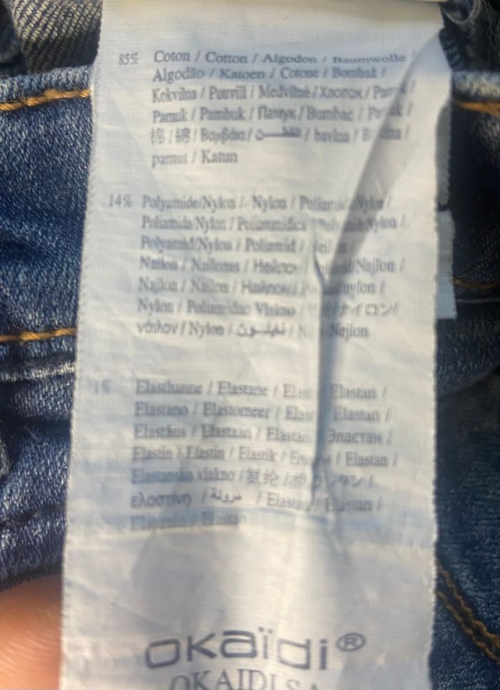 Jean bleu »Okaïdi »skinny - photo numéro 3