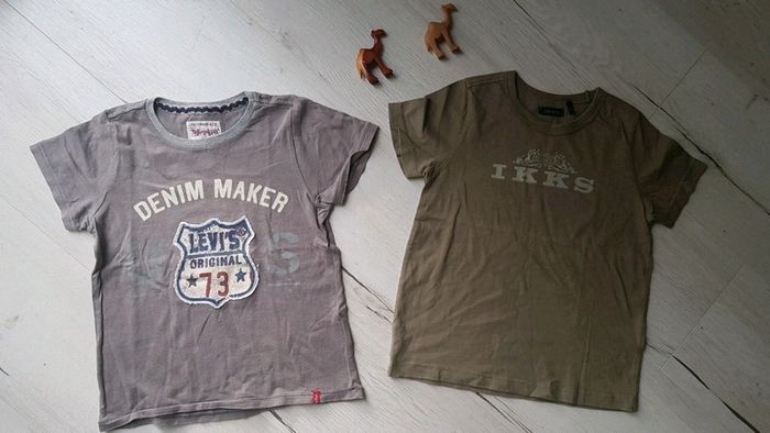 Lot de 2 tee shirts été garçon 4ans ikks levi's