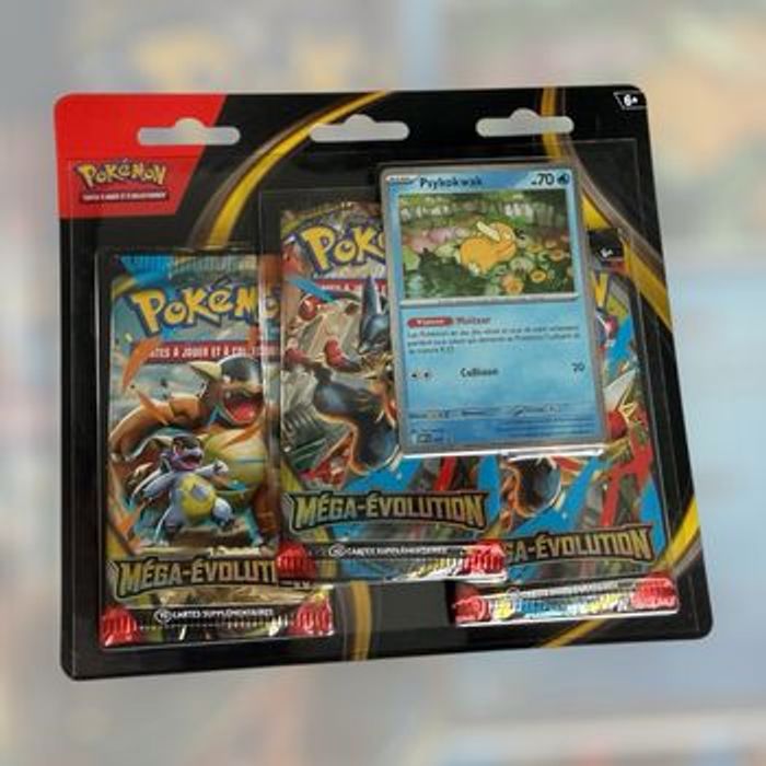 LOT COLLECTOR - Pokémon ME01 - Méga Évolution Tripack Akwakwak & Tripack Psykokwak - Neuf • Scellé • - photo numéro 2