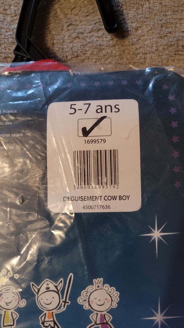 Déguisement de COWBOY 5-7 ans - photo numéro 6