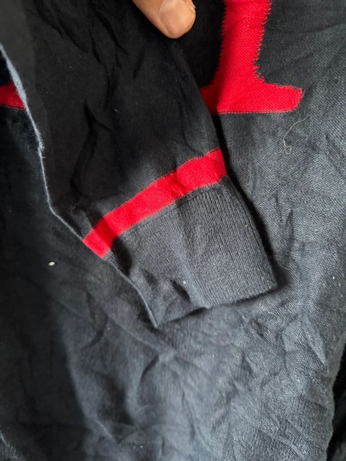 Pull Tommy Hilfiger Homme – Taille M – Bleu marine avec logo H rouge – Bon état - photo numéro 5