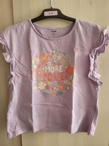 Tee shirt Kiabi violet 10 ans