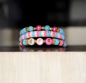 Lot X3 bracelets fantaisie élastique enfants fille neuf