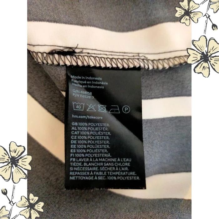 Robe courte H&M à rayures noires et blanches – Taille M - photo numéro 7