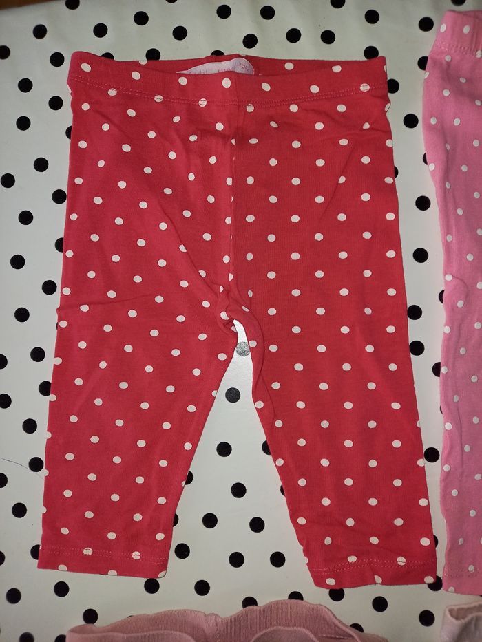 Lot de 4 leggings fille 12 mois - photo numéro 2