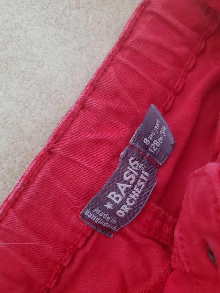 Pantalon jean slim rouge Orchestra 8 ans - photo numéro 3