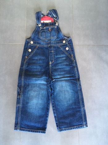 Salopette bleu H&M garçon 2/ 3 ans