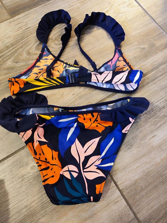 Maillot de bain deux pièces multicolore feuillage OVS Kids Taille 9-10 ans - photo numéro 2