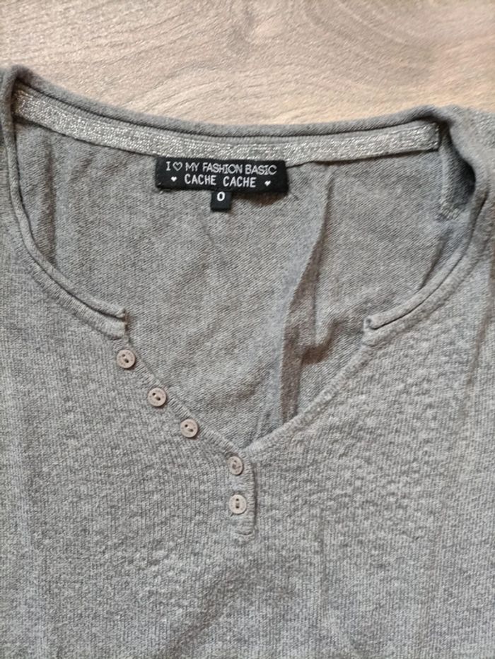 Pull fin cache cache taille 0 - photo numéro 2