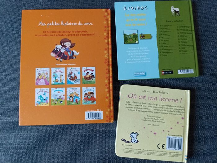 Lot de 3 ou est ma licorne ?+30 histoires de poneys+Kididoc les chevaux et les poneys - photo numéro 2