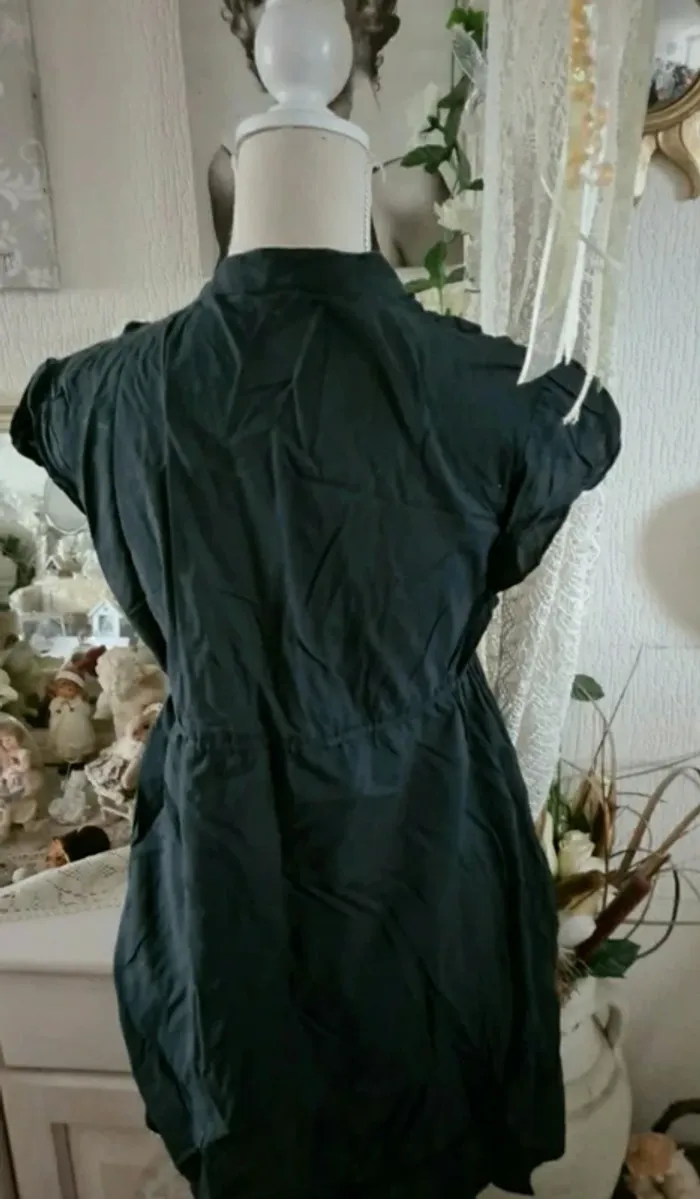 Robe 👗 noire en coton Mim Taille 40/42 - photo numéro 2