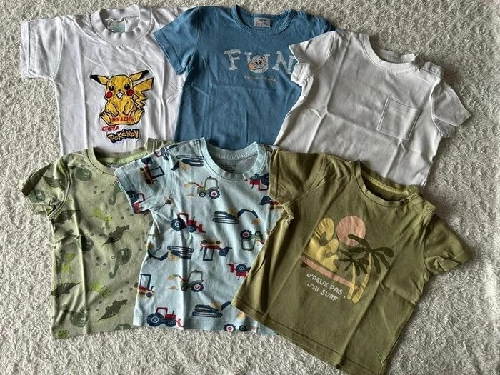 Lot de 6 t-shirt 12-18 mois - photo numéro 2