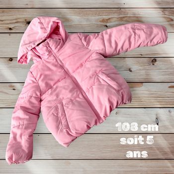 Doudoune rose 5 ans