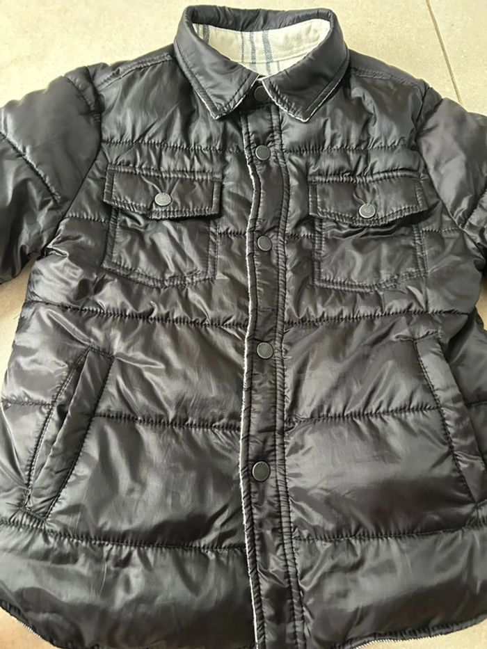 Doudoune misaison réversible noire et carreaux garçon IKKS 5ans - photo numéro 8