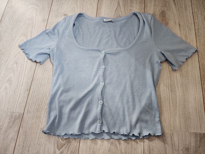 Crop top bleu ciel taille M - photo numéro 1