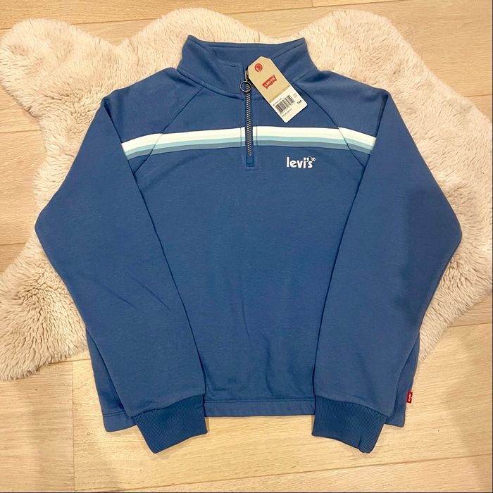 Sweat zippé Levi's bleu 16 ans - neuf avec étiquette