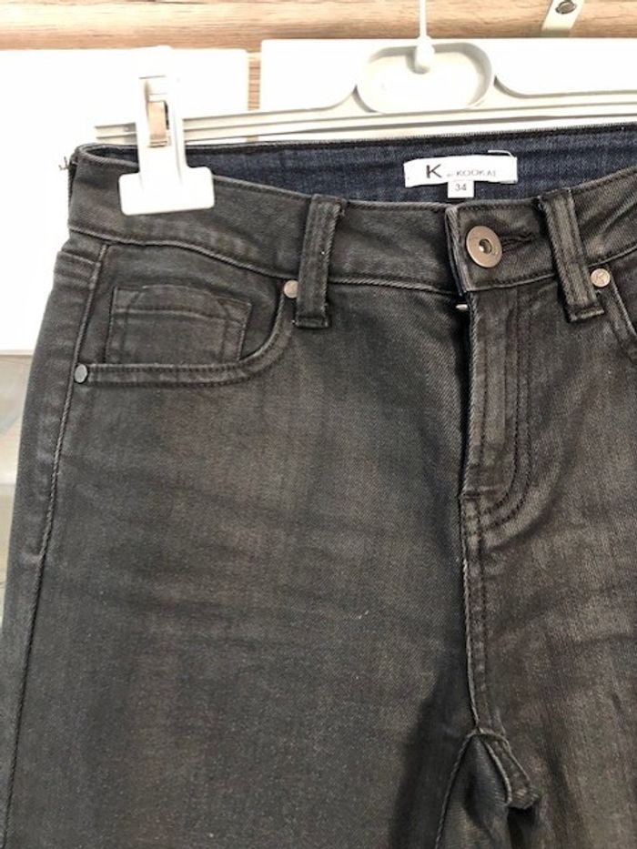 Pantalon noir brillant kookai Xs - photo numéro 3