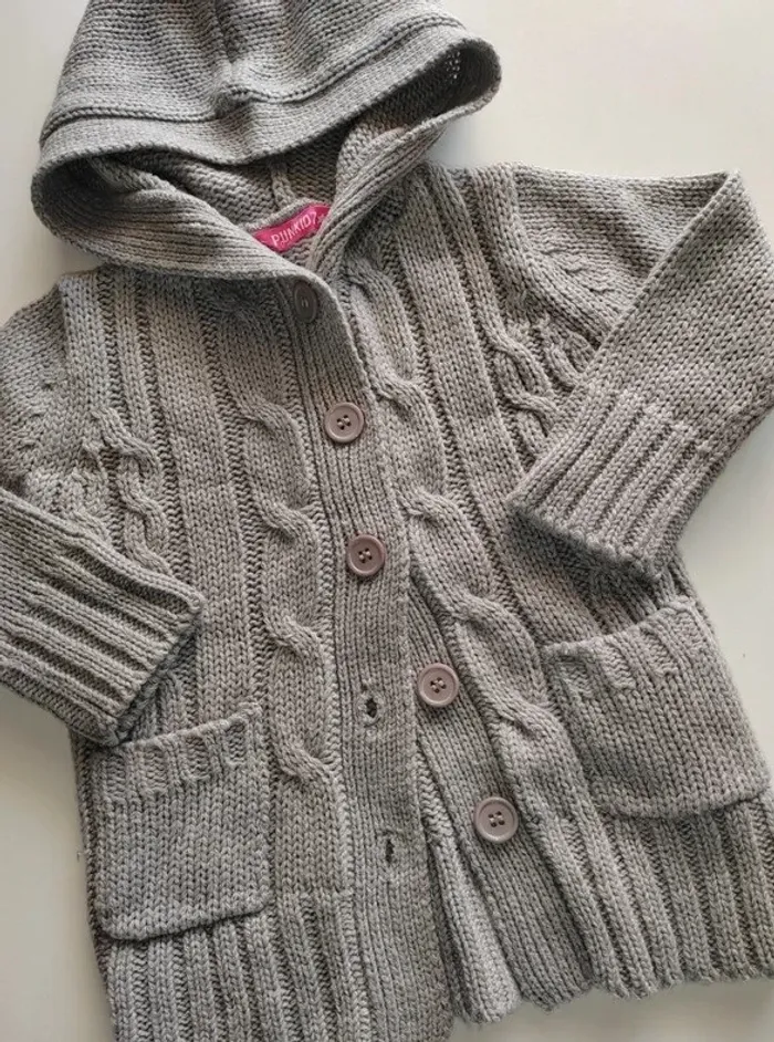 Veste/Gilet Hiver avec capuche en laine - 26 mois - photo numéro 5