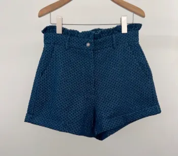Short bleu marine été cotton
