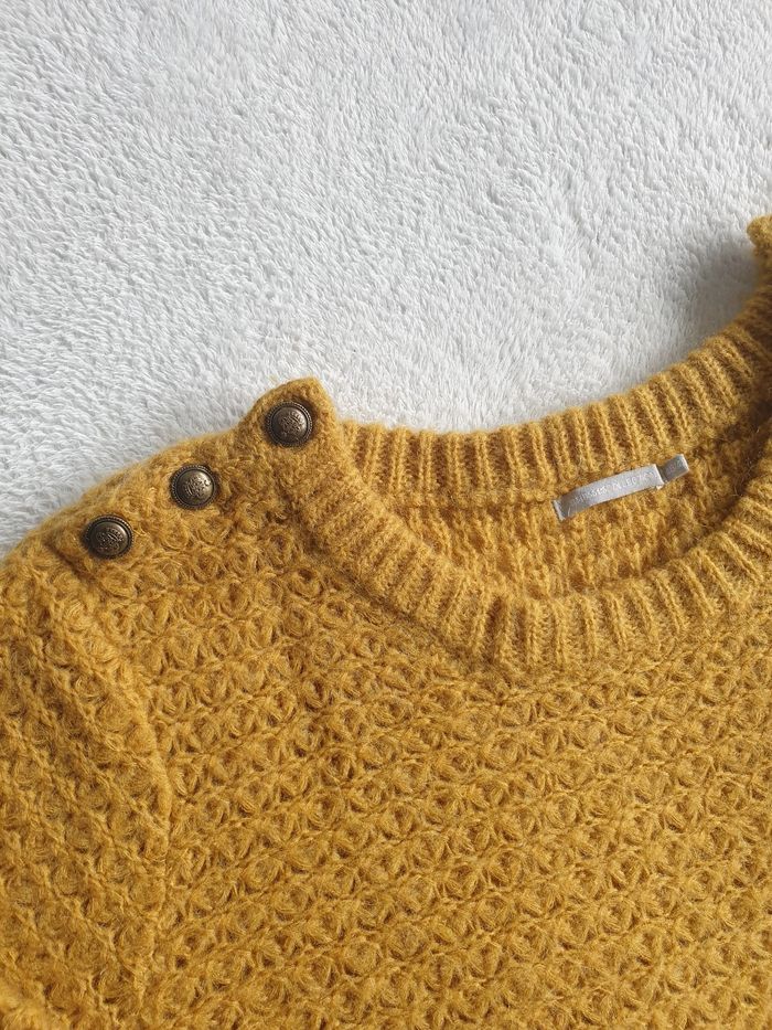 Pull femme 46/48 moutarde - photo numéro 2