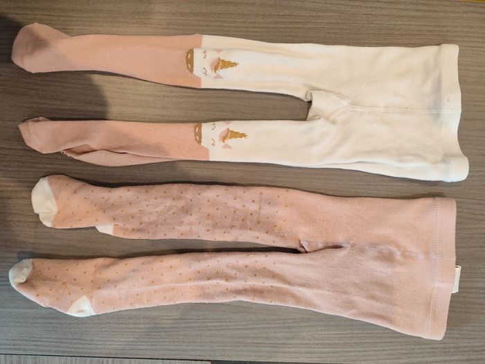 Lot de deux collants fille