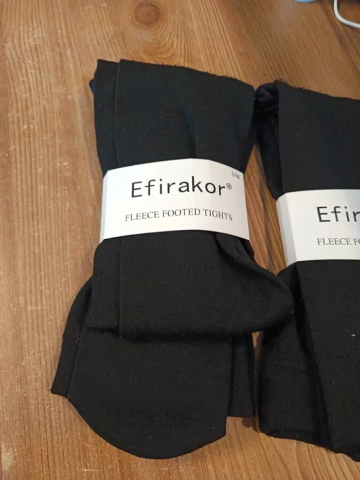 Lot 2 Collant fleece footed tights efirakor - photo numéro 2