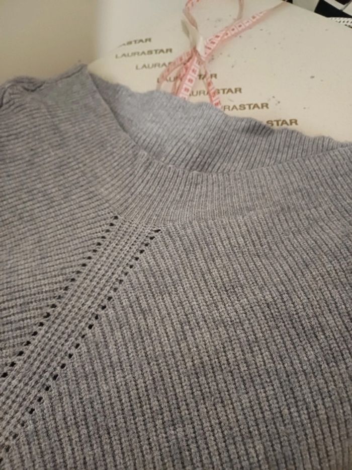 Pull gris chaud asymétrique MC Lorene taille M/L 38/40 - photo numéro 9