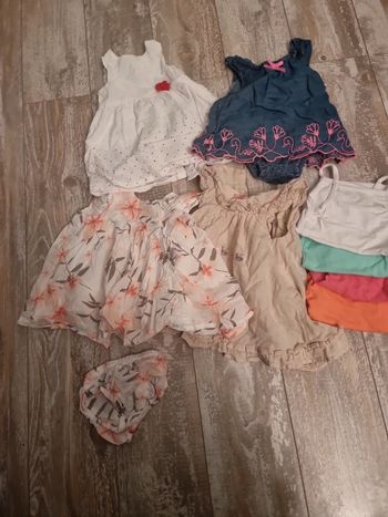 Lot 4 robes été +4 bodys été #orianablfille3mois