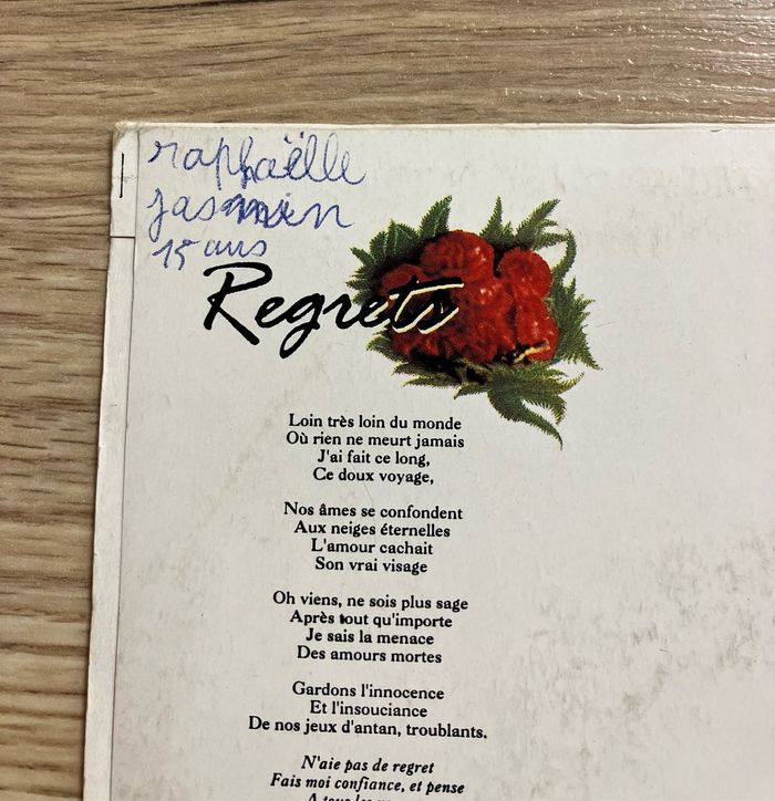 Vinyle 45 tours-Mylène Farmer/Jean-Louis Murat-Regrets - photo numéro 3