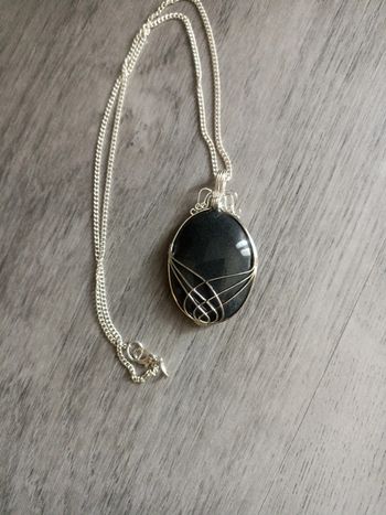 Collier pierre naturelle onyx