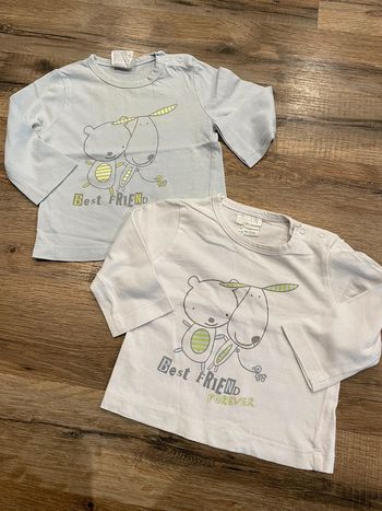 Lot 2 tee-shirts manches longues 6 mois