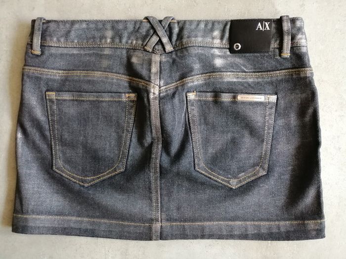Jupe en jean effet métallisé Taille 38 A/X Armani Exchange - photo numéro 2