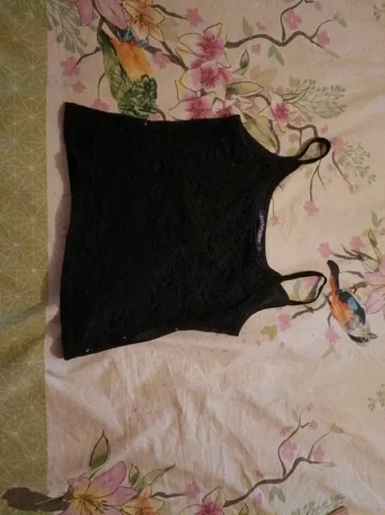 Haut débardeur Jennyfer dentelle noir s