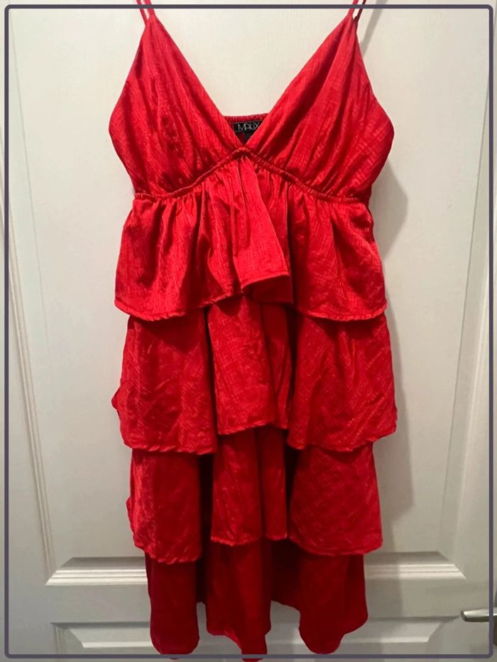Mini robe Matix taille S rouge volants