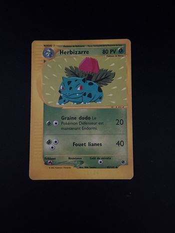 Carte Pokémon : Herbizarre 82/165 Expedition Wizards Française