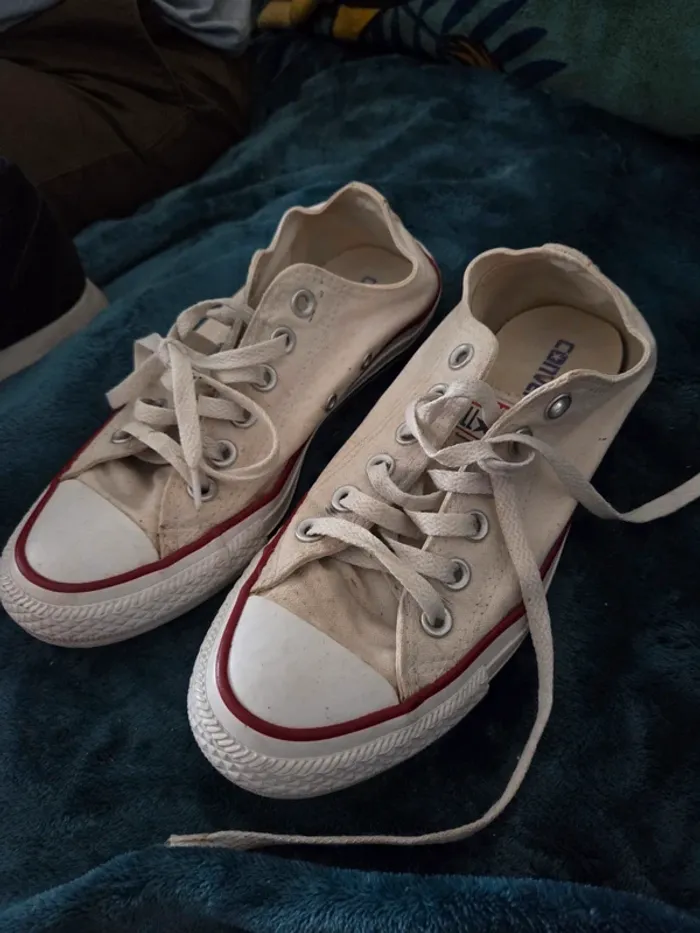 Converse basse taille 37.5 blanche - photo numéro 3