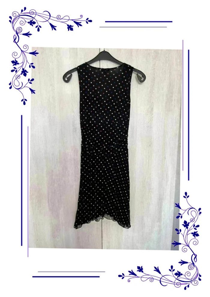 Jolie robe noire pois colorés M - photo numéro 5