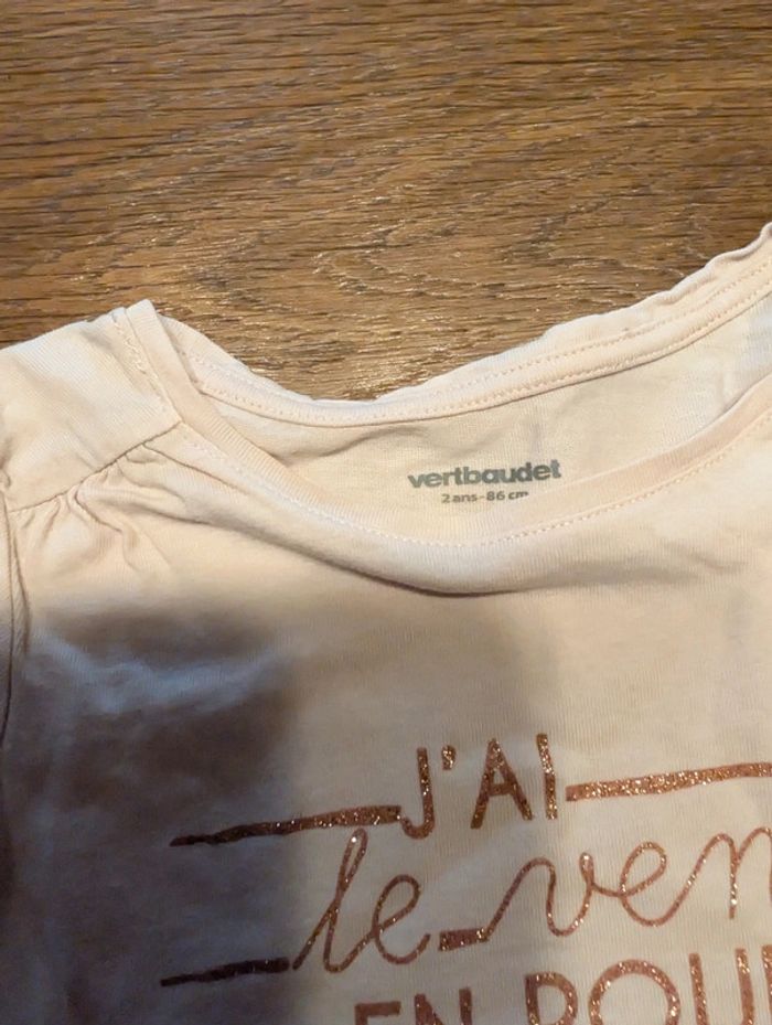 Tee-shirt Vertbaudet 2 ans - photo numéro 3